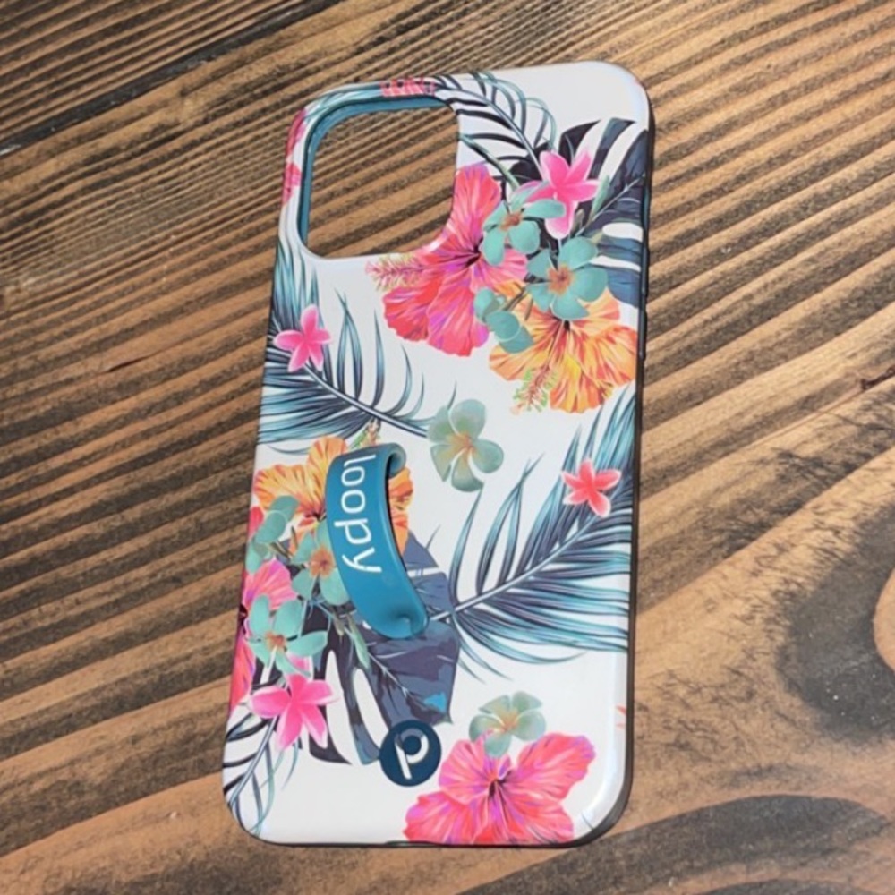 Loopy case for iPhone 12 Pro Max with teal loopy